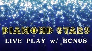 Double Diamond Stars - live play w/ bonus - Slot Machine Bonus