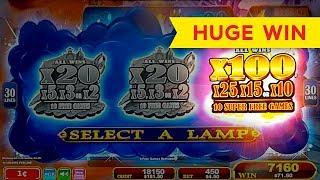 HUGE WIN! Lamp Of Destiny Slot - FINALLY, SUPER FREE GAMES, YES!