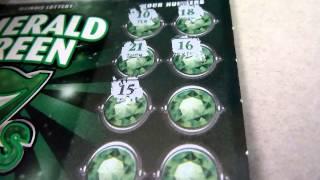 Emerald Green 7s - Illinois Lottery $5 Instant Scratch off game lottery ticket