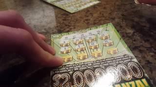 FINALLY! NICE SCRATCH OFF WINNER ON THE $2,000,000 EXTRAVAGANZA $20 ILLINOIS LOTTERY SCRATCHCARD!