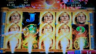 Helios' Power Slot Machine Bonus - 5 Free Games with Wild Changes - BIG WIN