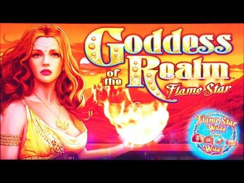 ++NEW Goddess of the Realm Flame Star slot machine, DBG Free Play, Happy Goose