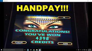 ALERT!!! HANDPAY High Limit CLEOPATRA Bacon Wrapped Titties Win