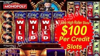 •Epic Monopoly Slot Machine! Massive Jackpot $142,500K Bonus Win! Handpay $100 Machine | SiX Slot • 