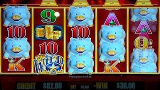 Gold Bonanza Slot - BIG WIN Bonus - Happy Piggy!