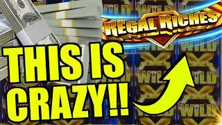 THE SLOT MACHINE IS ON FIRE! ⋆ Slots ⋆ Back 2 Back MAX BET Regal Riches JACKPOTS in Las Vegas!
