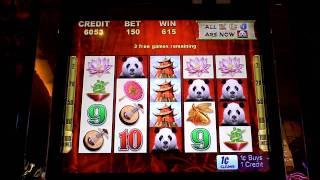 Panda Riches slot machine bonus win at Parx Casino