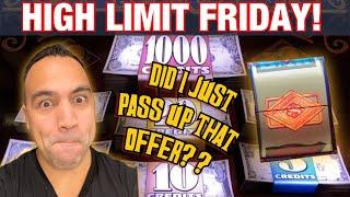 • $25 DOUBLE TOP DOLLAR, 1st spin JACKPOT?!? •‍•️ | WINNING HIGH LIMIT FRIDAY!!! • • • •