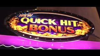 NEW Quick Hit Bonus •LIVE PLAY• Slot Machine Pokie in Las Vegas