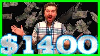 MY VERY LAST SPIN! I Had $10! Minutes Later I HAD OVER $1400! How to Win Big on Slots W/ SDGuy1234