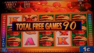 Lion Festival Slot Machine Bonus - MAX BET - 98 FREE SPINS - NICE WIN (#4)