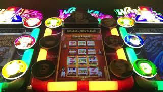 A couple BIG WINS on Willy Wonka Slot Machine