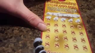 $2,000,000 MERRY MILLIONAIRE $20 ILLINOIS LOTTERY SCRATCH OFF. GET $23 IN FREE PLAY!!