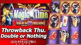Magic Time Slot - TBT Double or Nothing, Live Play and Free Spins Bonus