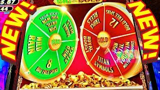 THIS NEW GAME HAS DOUBLE WHEELS!!! * THAT'S TWO WHEELS!!! - New Las Vegas Casino Slot Machine Bonus