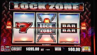 VGT Slot Lock Zone Jackpot New Game Choctaw Gambling Casino, Durant, OK.