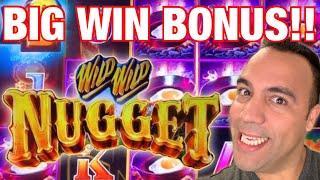 Wild Wild Nugget BIG WIN BONUS!  2 CRAZY HOT MAX BET SESSIONS!!• • • •