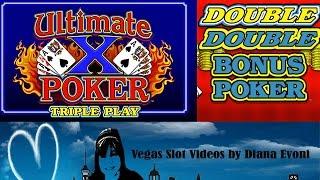 Ultimate X Poker and Double Double Bonus Poker-Live Play!
