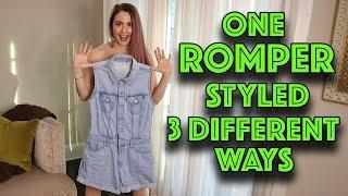 Styling My ROMPER 3 Different Ways!