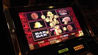 Trying out the One RED Cent Slot Machine - BONUS GAME FEATURE