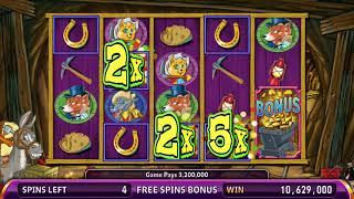 MINER 49er Video Slot Casino Game with a DYNAMITE FREE SPIN BONUS