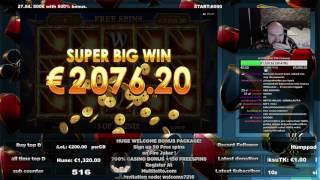 HUGE WIN DURING HUANGDI FREESPINS!!