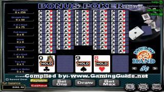 Bonus Poker Deluxe 52 Hand Video Poker