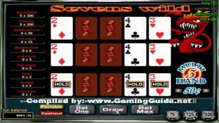 Sevens Wild 3 Hand Video Poker