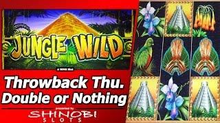 Jungle Wild Slot - Throwback Thursday Double or Nothing, Live Play with Free Spins Bonus
