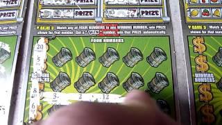 "GOOD WINNER" Playing 3 $30 Illinois Instant Scratchcard Lottery Tickets