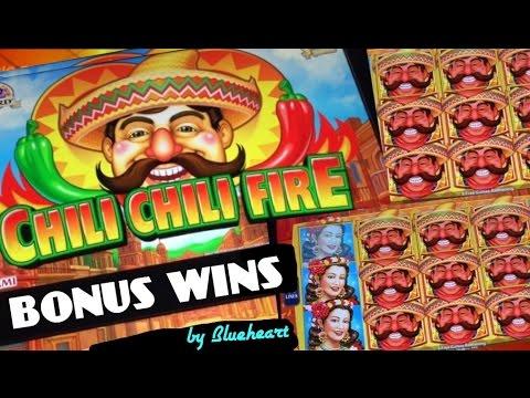 CHILI CHILI FIRE slot machine BONUS WINS (3 videos)