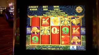 Slot bonus win on 5 Dragons at Parx Casino