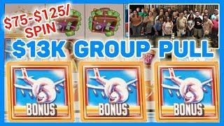 •$13,000 Group Slot Pull • $500 x 26 People • BIGGEST EVER! • Brian Christopher Slots