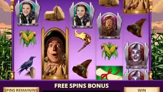 WIZARD OF OZ: IF I ONLY HAD A BRAIN  Video Slot Casino Game with a FREE SPIN BONUS