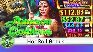 Amazon Goddess slot machine Hot Roll Bonus