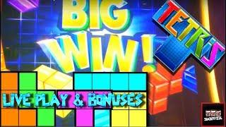 NEW SLOT ENCORE!!! LIVE PLAY on Tetris Jackpots Slot Machine