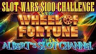 SLOT WARS $100 CHALLENGE - WHEEL OF FORTUNE (IGT) Slot Machine