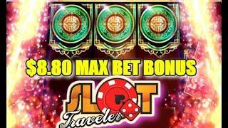 • BIG WIN • $8.80 MAX BET • SLOT MACHINE BONUS PLAY | Slot Traveler