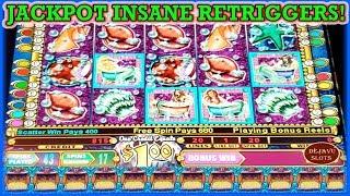 MUST WATCH JACKPOT! INSANE RETRIGGERS PAYS OFF! 60 SPINS ON MYSTICAL MERMAID