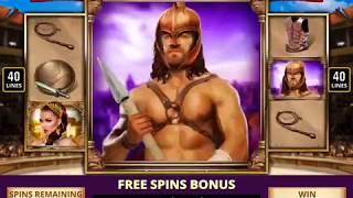 RICHES OF THE ARENA Video Slot Casino Game with a COLOSSEUM SHOWDOWN FREE SPIN BONUS
