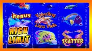 $50 A SPIN!!  HIGH LIMIT LUCKY LION FISH ★ Slots ★ HANDPAY POTENTIAL! ★ Slots ★ HIGH LIMIT LIVE SLOT