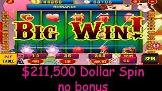 •$211,500 Dollar Spin Win W/O Bonus! Jackpot Handpay 12,500 Per Spin Hearts, Love | SiX Slot • SiX S
