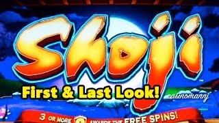 Shoji Slot - First & Last Look! -LIVE PLAY! plus Bonus - Slot Machine Bonus