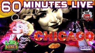 • 60 MINUTES LIVE • CHICAGO SLOT MACHINE BY HIGH 5 GAMES/BALLY •LIVE FROM THE SLOT MUSEUM