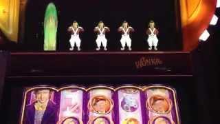 Willy Wonka Slot Machine Oompa Loompa Feature Compilation The D Casino Fremont Street Las Vegas