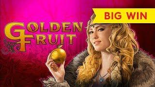 Golden Fruit Slot - BIG WIN BONUS - 4 SYMBOL TRIGGER!