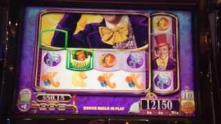 Willy Wonka Slot Machine Bonus - Wonka Free Spins - BIG WIN!!!