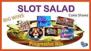 Slot Salad(#3) A Little Big of EVERYTHING - Progressive, BIG WINS, Line Hits & Coin Shows