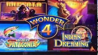 WONDER 4 ~ INDIAN DREAMING ~ Line Hits Save the Day ~ Live Slot Play @ San Manuel