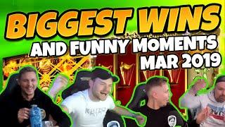 Biggest wins and Funny moments of CasinoDaddy March 2019 (Casino Twitch & Youtube)